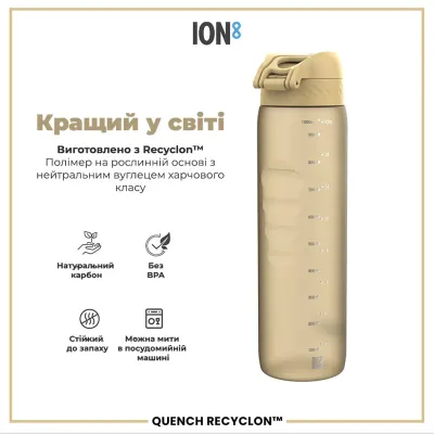 Пляшка для води ION8 BPA Free 1 л Desert (I8RF1000DES) Пляшка для води ION8 BPA Free 1 л Desert (I8RF1000DES)
