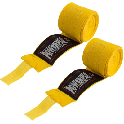 Бінти для боксу PowerPlay 3047 Lycra 400 см 2 шт Жовтий Бінти для боксу PowerPlay 3047 Lycra 400 см 2 шт Жовтий