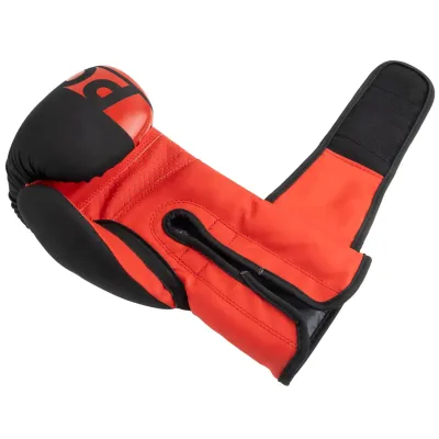 Боксерские перчатки PowerPlay 3086 Matt Challenger 14 унций Черно-красный (PP_3086_14oz_Bl/Red)