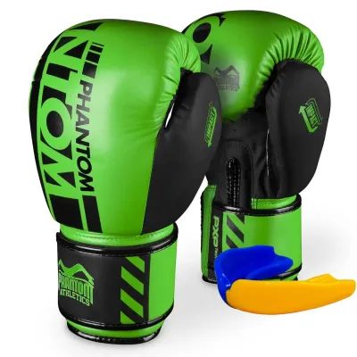 Боксерські рукавички Phantom Apex Neon 14 унцій Green (PHBG2883-14)
