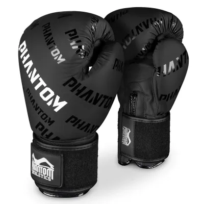 Боксерські рукавички Phantom Apex Velcro 12 унцій Black (PHBG2368-12)