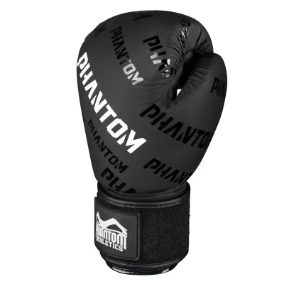 Боксерські рукавички Phantom Apex Velcro 12 унцій Black (PHBG2368-12)