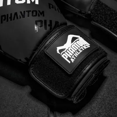 Боксерські рукавички Phantom Apex Velcro 12 унцій Black (PHBG2368-12)