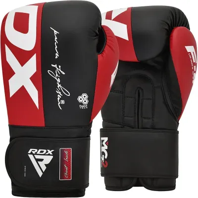 Боксерские перчатки RDX Rex F4 14 унций Red Black (BGR-F4R-14OZ)