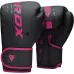 Боксерские перчатки RDX F6 Matte 12OZ 12 унций Pink (BGR-F6MP-12OZ)