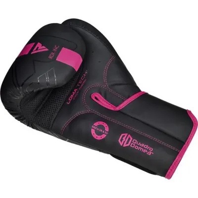 Боксерские перчатки RDX F6 Matte 12OZ 12 унций Pink (BGR-F6MP-12OZ)