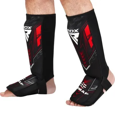 Захист для гомілок та стоп RDX Neoprene Shin Instep IMMAF-1 M Чорно-червоний (SGN-IMF-1R-M)