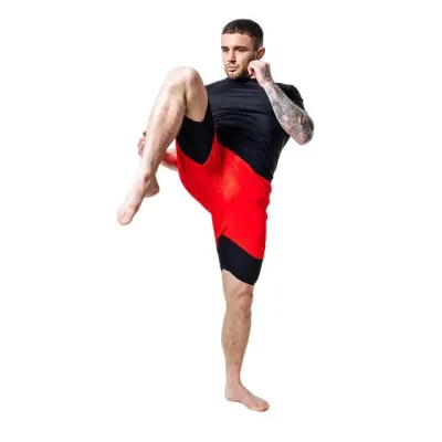 Шорти для MMA RDX T16 2-в-1 XL Red Black (MSC-T16RB-XL)