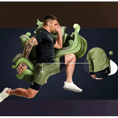 Шорты для MMA RDX T16 2-в-1 S Green Black (MSC-T16AGB-S) Шорты для MMA RDX T16 2-в-1 S Green Black (MSC-T16AGB-S)