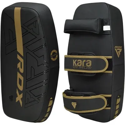 Пада для тайського боксу RDX ARM Pad F6 Matte 38x20 см Чорно-золотистий (APR-F6MGL)