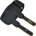 Пада для тайського боксу RDX ARM Pad F6 Matte 38x20 см Чорно-золотистий (APR-F6MGL)