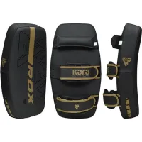 Пада для тайського боксу RDX ARM Pad F6 Matte 38x20 см Чорно-золотистий (APR-F6MGL)