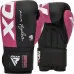 Боксерські рукавички RDX Rex F4 8 унцій Pink Black (BGR-F4P-8OZ)