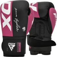 Боксерські рукавички RDX Rex F4 10 унцій Pink Black (BGR-F4P-10OZ)