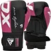 Боксерські рукавички RDX Rex F4 10 унцій Pink Black (BGR-F4P-10OZ)