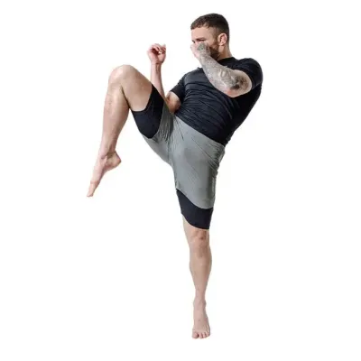 Шорты для MMA RDX T16 2-в-1 M Grey Black (MSC-T16GB-M)