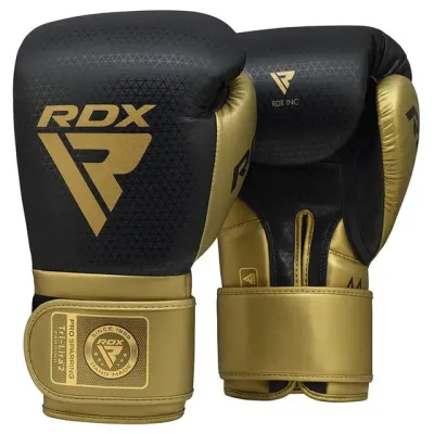 Боксерские перчатки RDX Mark Pro Sparring Tri Lira 2 10 унций Golden (BGM-PSTL2G-10OZ)