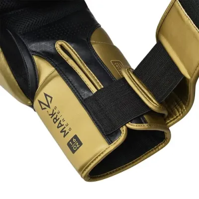 Боксерские перчатки RDX Mark Pro Sparring Tri Lira 2 10 унций Golden (BGM-PSTL2G-10OZ)