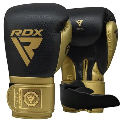 Боксерские перчатки RDX Mark Pro Sparring Tri Lira 2 10 унций Golden (BGM-PSTL2G-10OZ)