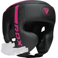 Боксерський шолом RDX F6 Kara Matte Pink S (HGR-F6MP-S)