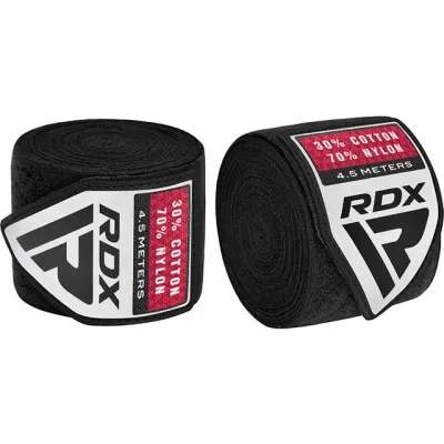 Бинты для бокса RDX RB Hand Wraps Combine 4.5 м 3 пары Black (HWC-BBB+) Бинты для бокса RDX RB Hand Wraps Combine 4.5 м 3 пары Black (HWC-BBB+)