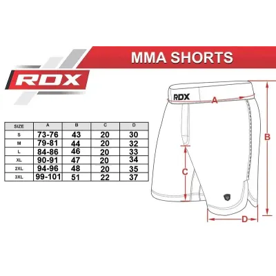 Шорти для MMA RDX T15 Black S (MSS-T15B-S)