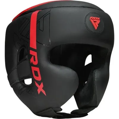 Боксерський шолом RDX F6 Kara S Чорно-червоний (HGR-F6MR-S)