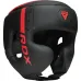 Боксерський шолом RDX F6 Kara S Чорно-червоний (HGR-F6MR-S)