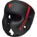 Боксерський шолом RDX F6 Kara S Чорно-червоний (HGR-F6MR-S)
