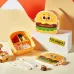 Ланч-бокс RIAS B0303 Happy Burger з ложкою та вилкою 800 мл Різнокольоровий 3 шт (3_06577)