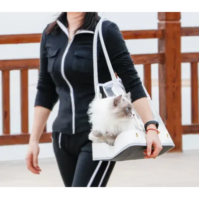 Сумка для перенесення домашніх тварин CosmoPet CP-104 36x30x20 см Білий (3_06580)