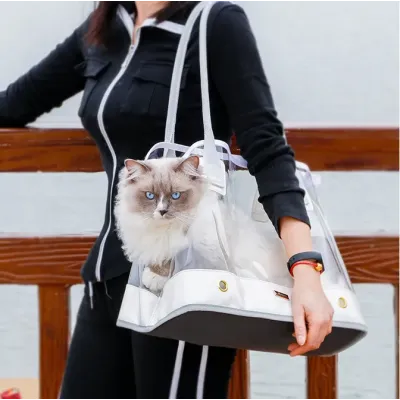 Сумка для перенесення домашніх тварин CosmoPet CP-104 36x30x20 см Білий (3_06580)