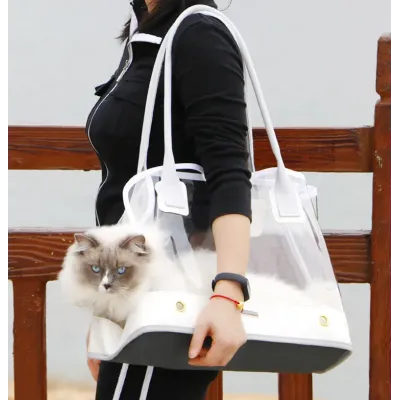 Сумка для перенесення домашніх тварин CosmoPet CP-104 36x30x20 см Білий (3_06580)