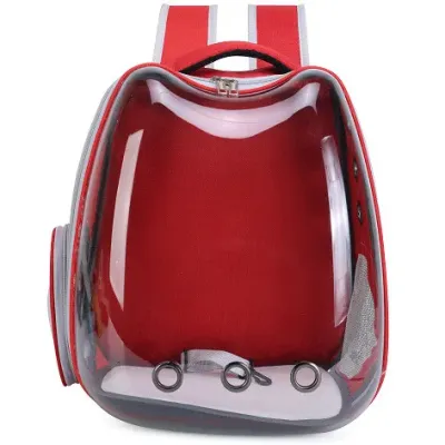 Рюкзак для переноски домашних питомцев CosmoPet CP-102 39х35х23 см Красный Рюкзак для переноски домашних питомцев CosmoPet CP-102 39х35х23 см Красный