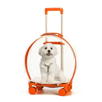 Сумка-тележка для переноски домашних питомцев CosmoPet CP-302 с телескопической ручкой 47х42х24 см Оранжевый (3_06585) Сумка-тележка для переноски домашних питомцев CosmoPet CP-302 с телескопической ручкой 47х42х24 см Оранжевый (3_06585)