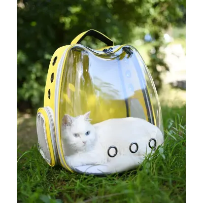 Рюкзак для переноски домашних питомцев CosmoPet CP-102 39х35х23 см Желтый (3_06646) Рюкзак для переноски домашних питомцев CosmoPet CP-102 39х35х23 см Желтый (3_06646)