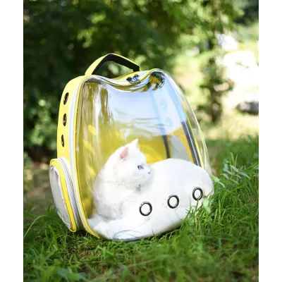 Рюкзак для переноски домашних питомцев CosmoPet CP-102 39х35х23 см Желтый (3_06646) Рюкзак для переноски домашних питомцев CosmoPet CP-102 39х35х23 см Желтый (3_06646)