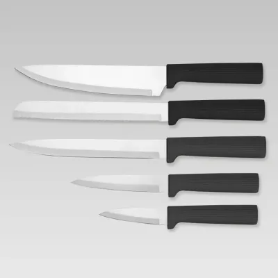 Набір ножів з обробними дошками Maestro MR-1412 9,8 х9, 8х22 см Black 10 шт
