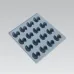 Силиконовая форма для льда Maestro 16х14,5х1,9 см Серый  MR-1059