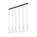Люстра TK Lighting Martin 122x12 см Чорний (TK4504)