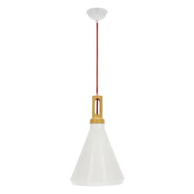 Люстра Candellux Robinson 26x115 см Біло-коричневий (31-37695)