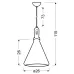 Люстра Candellux Robinson 26x115 см Черно-коричневый (31-10421)