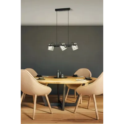 Люстра Eglo Hornwood 78x15x110 см Сірий (EG43606)