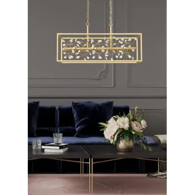 Люстра Zuma Line Spring 76x25.5x39 см Золотистий (ZuP0578-06C-V7V7)