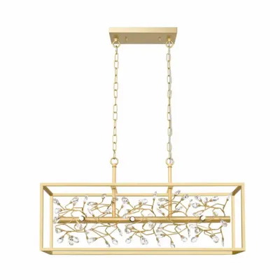 Люстра Zuma Line Spring 76x25.5x39 см Золотистий (ZuP0578-06C-V7V7)