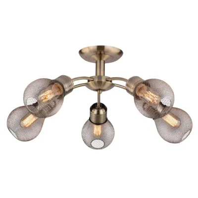 Люстра Candellux Gliva 62x24 см Латунь (35-56603)