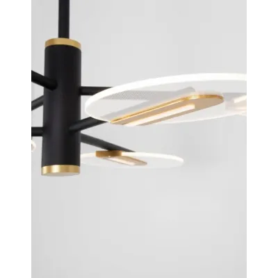Люстра Nova Luce Genti 79x63 см Черный (Nova9545406)