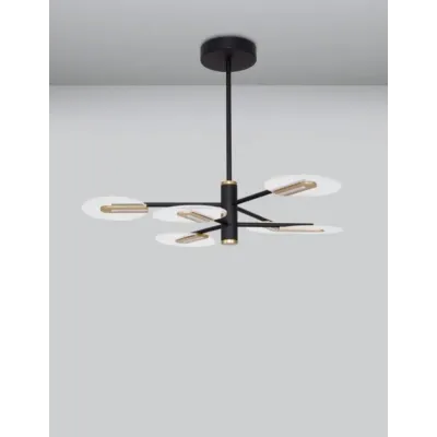 Люстра Nova Luce Genti 79x63 см Черный (Nova9545406)