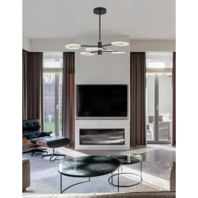 Люстра Nova Luce Genti 79x63 см Черный (Nova9545406)