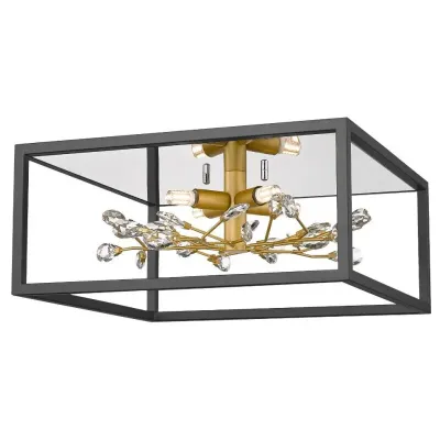 Люстра Zuma Line Spring 36.5x36.5x16 см Золотистый (ZuC0578-04A-B5TF)